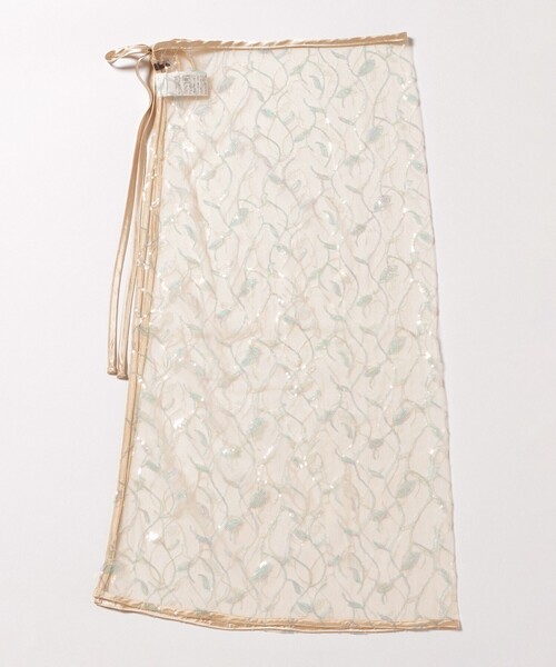 BEAMS HEART（ビームスハート）の「スパンコール ラップスカート（スカート・レディース・オレンジ/グレー・FREE）」の19枚目の写真