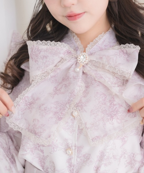 ROJITA（ロジータ）の「ボウタイリボンラッフルブラウス（シャツ