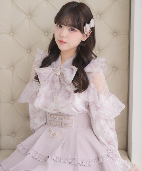 セール】ボウタイリボンラッフルブラウス（シャツ/ブラウス）｜ROJITA