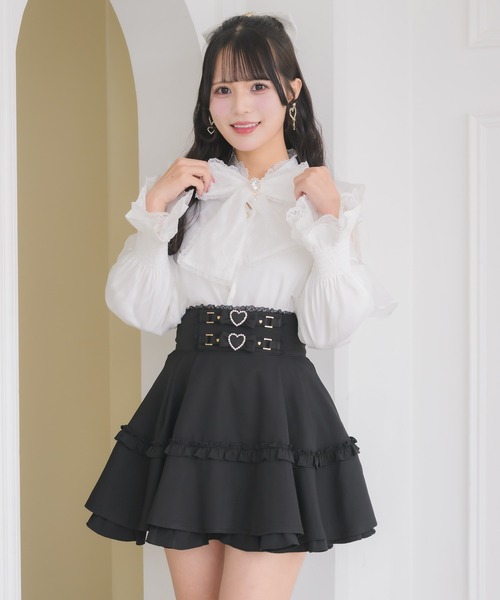 ROJITA ボウタイリボンラッフルブラウス ROJITA（ロジータ）の「ボウタイリボンラッフルブラウス（シャツ