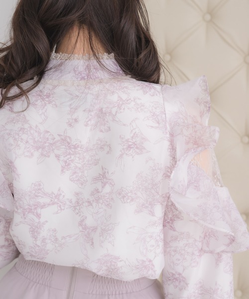 couture BY ROJITA ボウタイリボンラッフルブラウス　ロジータ ボウタイリボンラッフルブラウス（シャツ/ブラウス）｜ROJITA