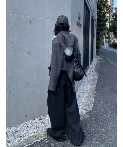 SLY（スライ）の「TAILOR BODYSUIT JK テーラー ボディスーツ ジャケット（テーラードジャケット・レディース・グレー・FREE）」の19枚目の写真