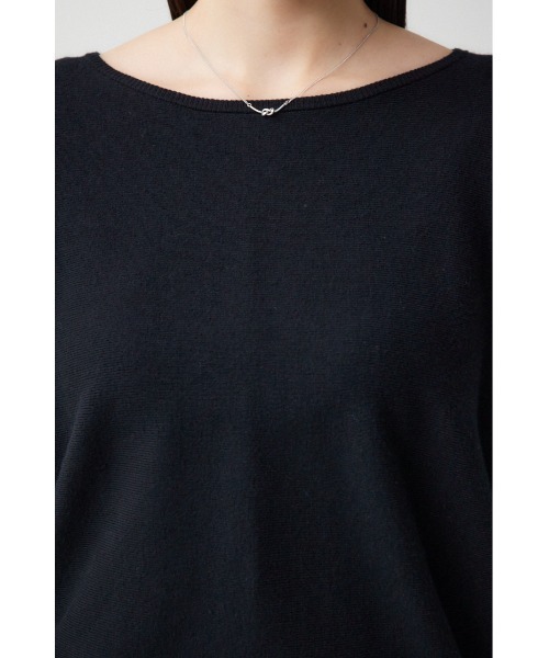 AZUL by moussy（アズールバイマウジー）の「バイカラードルマンニットプルオーバー（ニット/セーター・レディース・ブラック/ネイビー/グレー/ライトグレー/ブラック系その他/オレンジ系その他・FREE）」の8枚目の写真