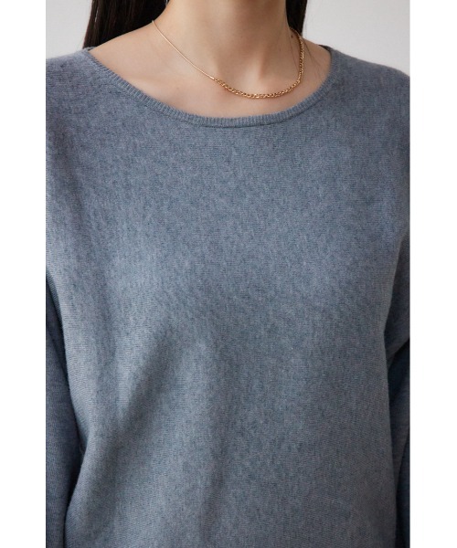 AZUL by moussy（アズールバイマウジー）の「バイカラードルマンニットプルオーバー（ニット/セーター・レディース・ブラック/ネイビー/グレー/ライトグレー/ブラック系その他/オレンジ系その他・FREE）」の19枚目の写真