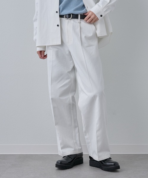 COLONY 2139(コロニートゥーワンスリーナイン)の「マイクロツイルインタックチノパンツ(チノパンツ・メンズ・ホワイト/ブラック・LARGE/MEDIUM)」の10枚目の写真