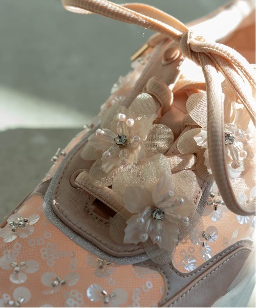 RANDA（ランダ）の「【Flower Collection】2WAY フラワーデザインシアースニーカー（スニーカー・レディース・ピンク/アイボリー・M/S/L/LL）」の22枚目の写真