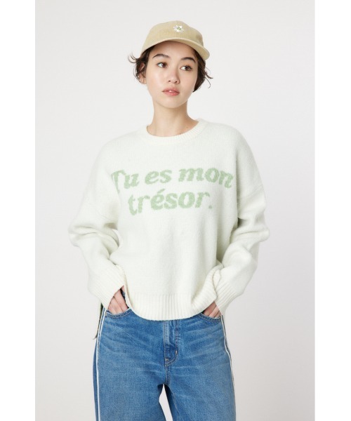 RODEO CROWNS WIDE BOWL(ロデオクラウンズワイドボウル)の「アソート ニット トップス(ニット/セーター・レディース・オフホワイト/ライトブラック/ピンク/サックスブルー・FREE)」の18枚目の写真