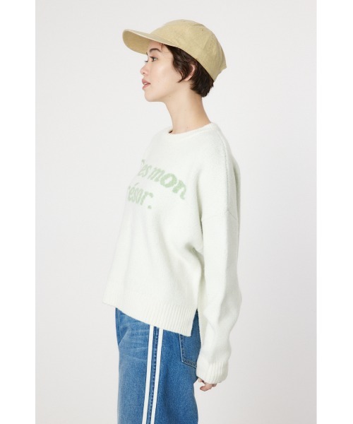 RODEO CROWNS WIDE BOWL(ロデオクラウンズワイドボウル)の「アソート ニット トップス(ニット/セーター・レディース・オフホワイト/ライトブラック/ピンク/サックスブルー・FREE)」の19枚目の写真