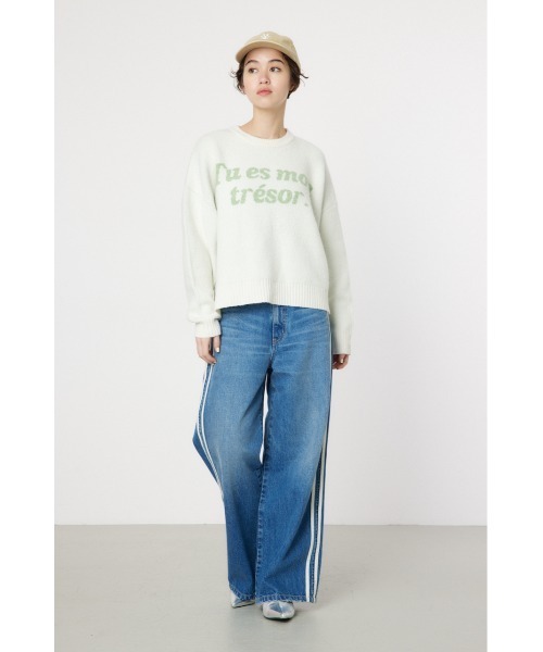 RODEO CROWNS WIDE BOWL(ロデオクラウンズワイドボウル)の「アソート ニット トップス(ニット/セーター・レディース・オフホワイト/ライトブラック/ピンク/サックスブルー・FREE)」の21枚目の写真