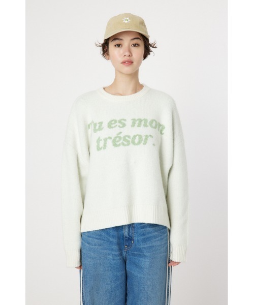 RODEO CROWNS WIDE BOWL(ロデオクラウンズワイドボウル)の「アソート ニット トップス(ニット/セーター・レディース・オフホワイト/ライトブラック/ピンク/サックスブルー・FREE)」の12枚目の写真