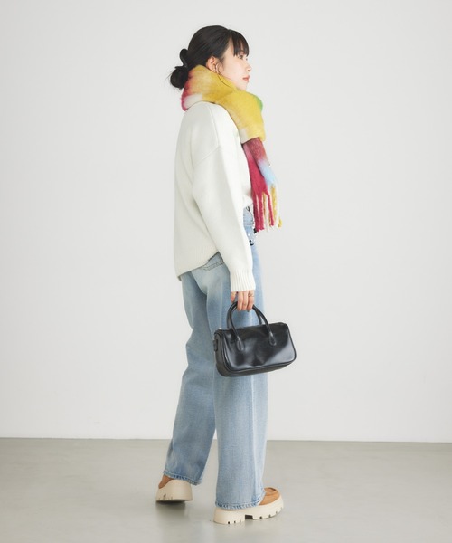 RODEO CROWNS WIDE BOWL(ロデオクラウンズワイドボウル)の「アソート ニット トップス(ニット/セーター・レディース・オフホワイト/ライトブラック/ピンク/サックスブルー・FREE)」の7枚目の写真