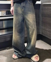 ヴィンテージライクワンウォッシュデニムパンツ