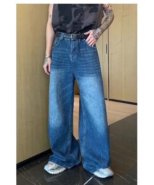 B.R.U(ブル)の「ヴィンテージライクワンウォッシュデニムパンツ(デニムパンツ・メンズ・ブルー/インディゴブルー・FREE)」の19枚目の写真
