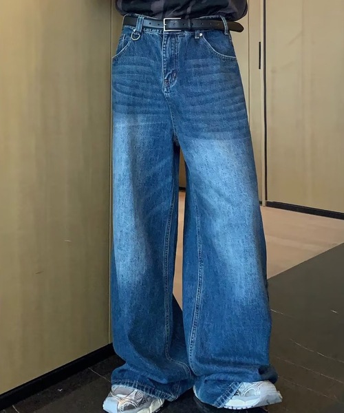 B.R.U(ブル)の「ヴィンテージライクワンウォッシュデニムパンツ(デニムパンツ・メンズ・ブルー/インディゴブルー・FREE)」の13枚目の写真