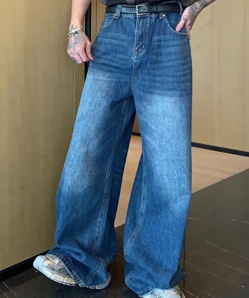 B.R.U(ブル)の「ヴィンテージライクワンウォッシュデニムパンツ(デニムパンツ・メンズ・ブルー/インディゴブルー・FREE)」の15枚目の写真