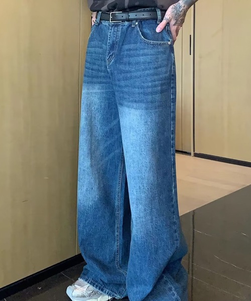 B.R.U(ブル)の「ヴィンテージライクワンウォッシュデニムパンツ(デニムパンツ・メンズ・ブルー/インディゴブルー・FREE)」の17枚目の写真