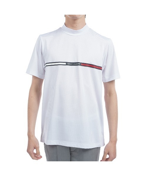 TOMMY HILFIGER GOLF（トミー ヒルフィガー ゴルフ）の「HILFIGERｸﾞﾗﾌｨｯｸ 半袖ﾓｯｸ（その他トップス・メンズ・ホワイト/レッド/ネイビー・L/M/LL/3L）」の2枚目の写真
