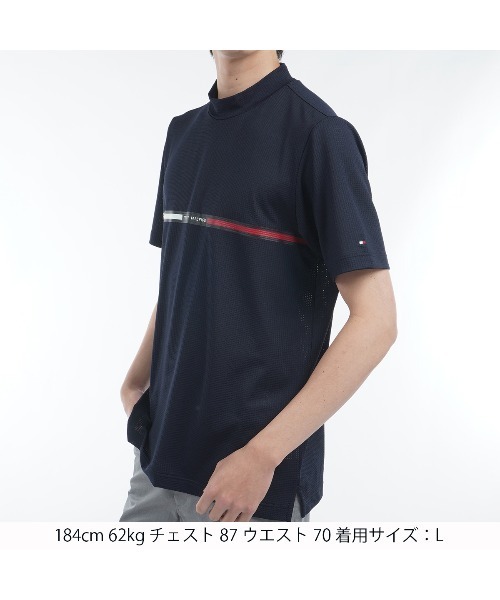 TOMMY HILFIGER GOLF（トミー ヒルフィガー ゴルフ）の「HILFIGERｸﾞﾗﾌｨｯｸ 半袖ﾓｯｸ（その他トップス・メンズ・ホワイト/レッド/ネイビー・L/M/LL/3L）」の6枚目の写真