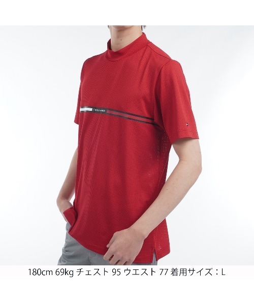 TOMMY HILFIGER GOLF（トミー ヒルフィガー ゴルフ）の「HILFIGERｸﾞﾗﾌｨｯｸ 半袖ﾓｯｸ（その他トップス・メンズ・ホワイト/レッド/ネイビー・L/M/LL/3L）」の16枚目の写真