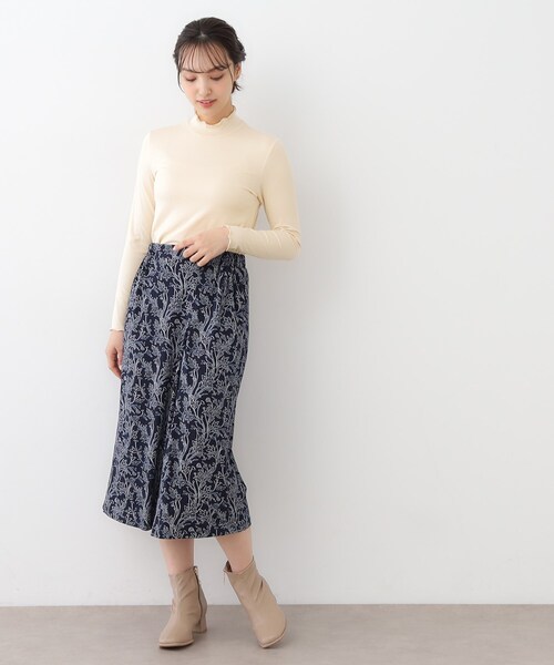 LAURA ASHLEY(ローラアシュレイ)の「【定番人気トップス】メロウエラスティックタートル(Tシャツ/カットソー・レディース・ライトグレー/ブラック/オフホワイト・40/38)」の20枚目の写真
