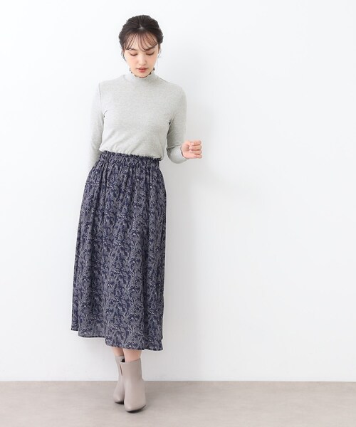 LAURA ASHLEY(ローラアシュレイ)の「【定番人気トップス】メロウエラスティックタートル(Tシャツ/カットソー・レディース・ライトグレー/ブラック/オフホワイト・40/38)」の16枚目の写真