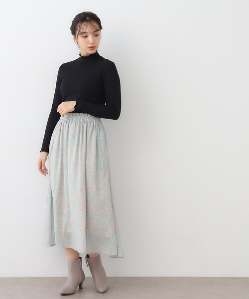 LAURA ASHLEY(ローラアシュレイ)の「【定番人気トップス】メロウエラスティックタートル(Tシャツ/カットソー・レディース・ライトグレー/ブラック/オフホワイト・40/38)」の11枚目の写真