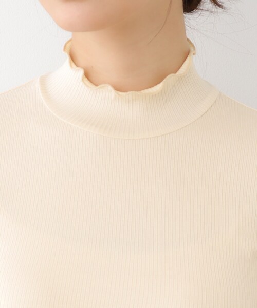 LAURA ASHLEY(ローラアシュレイ)の「【定番人気トップス】メロウエラスティックタートル(Tシャツ/カットソー・レディース・ライトグレー/ブラック/オフホワイト・40/38)」の6枚目の写真