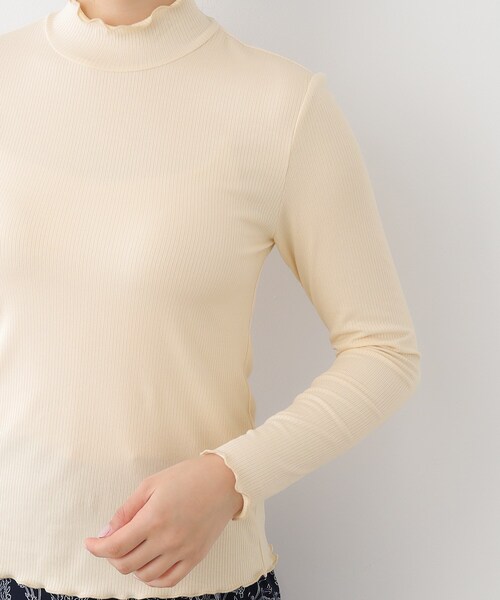 LAURA ASHLEY(ローラアシュレイ)の「【定番人気トップス】メロウエラスティックタートル(Tシャツ/カットソー・レディース・ライトグレー/ブラック/オフホワイト・40/38)」の5枚目の写真