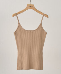 ワイドリブニットキャミソール