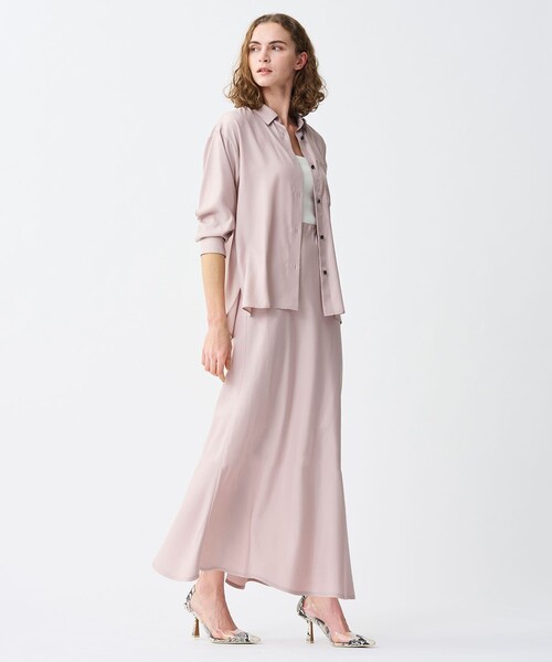 uncrave(アンクレイヴ)の「フィブリルシャンブレー フレアスカート(スカート・レディース・ダークブラウン系/ベージュ系/ピンク系/グレー系/ブラック系/ネイビー系・2/1)」の19枚目の写真