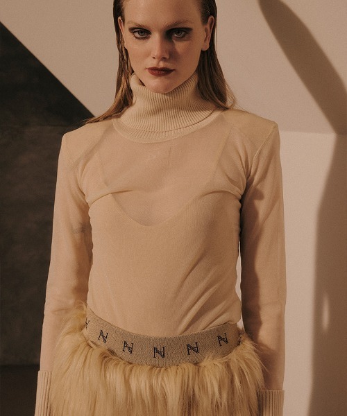 HAENGNAE（ヘンネ）の「KISHIMEN SHEER KNIT TOPS（ニット/セーター