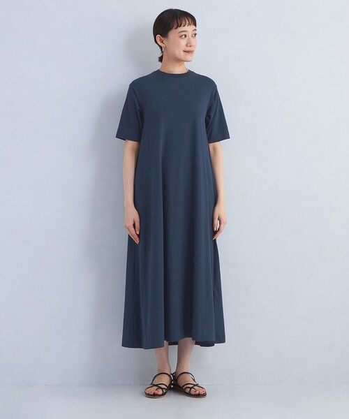 Champion（チャンピオン）の「【別注】＜Champion＞フレア Tシャツ ワンピース（ワンピース・レディース・ブラック/オリーブ/ネイビー・FREE）」の11枚目の写真