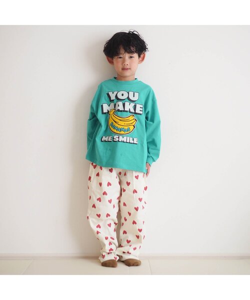 BREEZE（ブリーズ）の「【リンク/ジュニア対応】ユニークサガラワッペンロンT（Tシャツ/カットソー・キッズ・グリーン/チャコール/ラベンダー/イエロー/オフホワイト/ブラック/サックスブルー・80/90/100/110/120/130/140）」の8枚目の写真