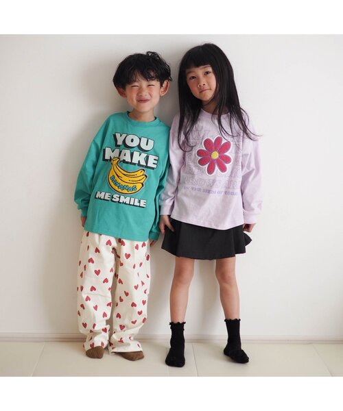 BREEZE（ブリーズ）の「【リンク/ジュニア対応】ユニークサガラワッペンロンT（Tシャツ/カットソー・キッズ・グリーン/チャコール/ラベンダー/イエロー/オフホワイト/ブラック/サックスブルー・80/90/100/110/120/130/140）」の12枚目の写真