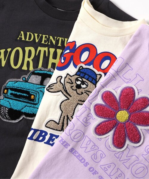 BREEZE（ブリーズ）の「【リンク/ジュニア対応】ユニークサガラワッペンロンT（Tシャツ/カットソー・キッズ・グリーン/チャコール/ラベンダー/イエロー/オフホワイト/ブラック/サックスブルー・80/90/100/110/120/130/140）」の17枚目の写真