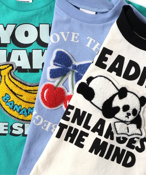 BREEZE（ブリーズ）の「【リンク/ジュニア対応】ユニークサガラワッペンロンT（Tシャツ/カットソー・キッズ・グリーン/チャコール/ラベンダー/イエロー/オフホワイト/ブラック/サックスブルー・80/90/100/110/120/130/140）」の18枚目の写真