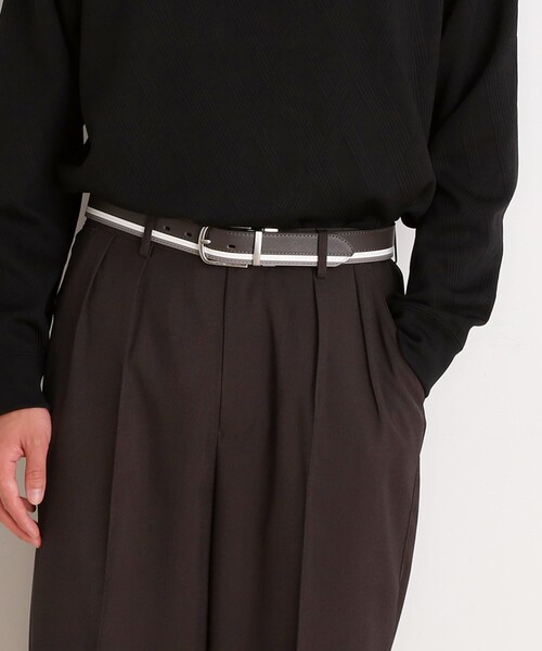 THE SHOP TK (ザ ショップ ティーケー )の「◆リバーシブルラインベルト ON/OFF対応(ベルト・メンズ・チャコール/ブラック系4/ダークブラウン系4・00)」の17枚目の写真