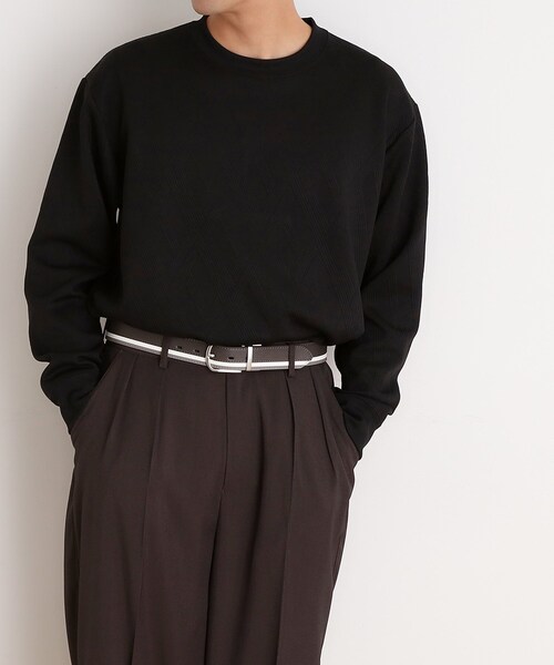 THE SHOP TK (ザ ショップ ティーケー )の「◆リバーシブルラインベルト ON/OFF対応(ベルト・メンズ・チャコール/ブラック系4/ダークブラウン系4・00)」の18枚目の写真