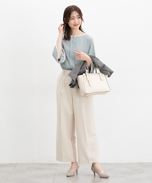 ベルパンツ・B 12オンスホワイトデニムのワイドパンツ/ITEM