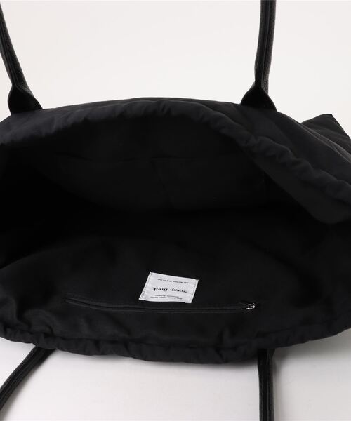 Scrap Book(スクラップブック)の「【Scrap Book】ナイロンしぼりトート(トートバッグ・レディース・グレー/ブラック・FREE)」の5枚目の写真