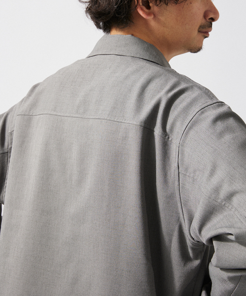 JOURNAL STANDARD relume（ジャーナルスタンダード　レリューム）の「サイドメランジ コンフォートトラッカージャケット（セットアップ着用可）（その他アウター・メンズ・ブラック系その他/ライトグレー/タン・MEDIUM/LARGE）」の7枚目の写真