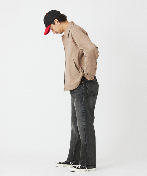 JOURNAL STANDARD relume（ジャーナルスタンダード　レリューム）の「サイドメランジ コンフォートトラッカージャケット（セットアップ着用可）（その他アウター・メンズ・ブラック系その他/ライトグレー/タン・MEDIUM/LARGE）」の8枚目の写真