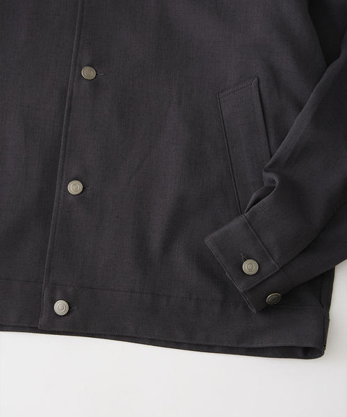 JOURNAL STANDARD relume（ジャーナルスタンダード　レリューム）の「サイドメランジ コンフォートトラッカージャケット（セットアップ着用可）（その他アウター・メンズ・ブラック系その他/ライトグレー/タン・MEDIUM/LARGE）」の19枚目の写真