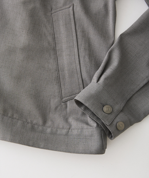 JOURNAL STANDARD relume（ジャーナルスタンダード　レリューム）の「サイドメランジ コンフォートトラッカージャケット（セットアップ着用可）（その他アウター・メンズ・ブラック系その他/ライトグレー/タン・MEDIUM/LARGE）」の22枚目の写真