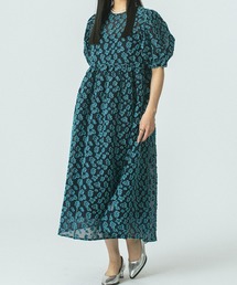 FLOWER JACQUARD DRESS