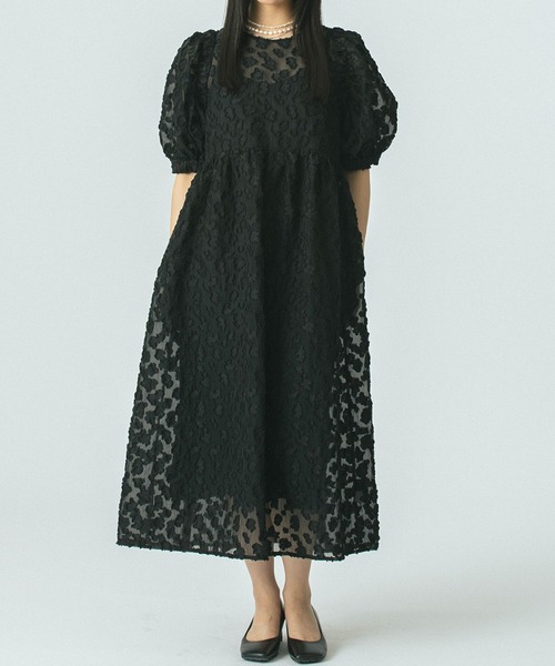 セール】FLOWER JACQUARD DRESS（ワンピース）｜ROSE BUD