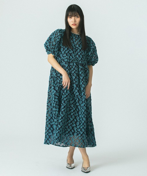 セール】FLOWER JACQUARD DRESS（ワンピース）｜ROSE BUD