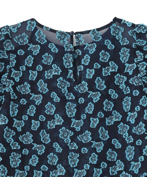 ROSE BUD(ローズバッド)の「FLOWER JACQUARD DRESS(ワンピース・レディース・ブラック/ネイビー・ONE SIZE)」の17枚目の写真