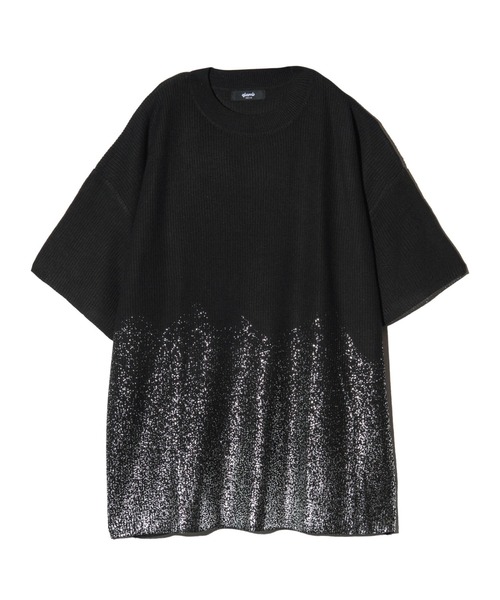 glamb(グラム)の「Glitter Short Sleeves Knit / グリッターショートスリーブニット(ニット/セーター・メンズ・ブルー/ブラック・M/L)」の14枚目の写真