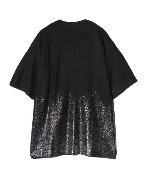 glamb(グラム)の「Glitter Short Sleeves Knit / グリッターショートスリーブニット(ニット/セーター・メンズ・ブルー/ブラック・M/L)」の15枚目の写真